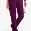 UA Best Buy Scrubs Women's 3-Pocket Elastic Waist Tapered Pants 1 UA Best Buy Scrubs Women's 3-Pocket Elastic Waist Tapered Pants -Fashion Clothing 978 WINE 1 S