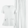Advantage STRETCH By Butter-Soft Women's Scrub Set 1 Advantage STRETCH By Butter-Soft Women's Scrub Set -Fashion Clothing AB54323 WHITE 1