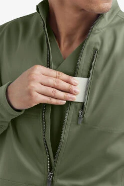 UA Advantage STRETCH Men's 4-Pocket Zip Front Warm-Up Scrub Jacket 12 UA Advantage STRETCH Men's 4-Pocket Zip Front Warm-Up Scrub Jacket -Fashion Clothing AB713 092523 LIOLI 5