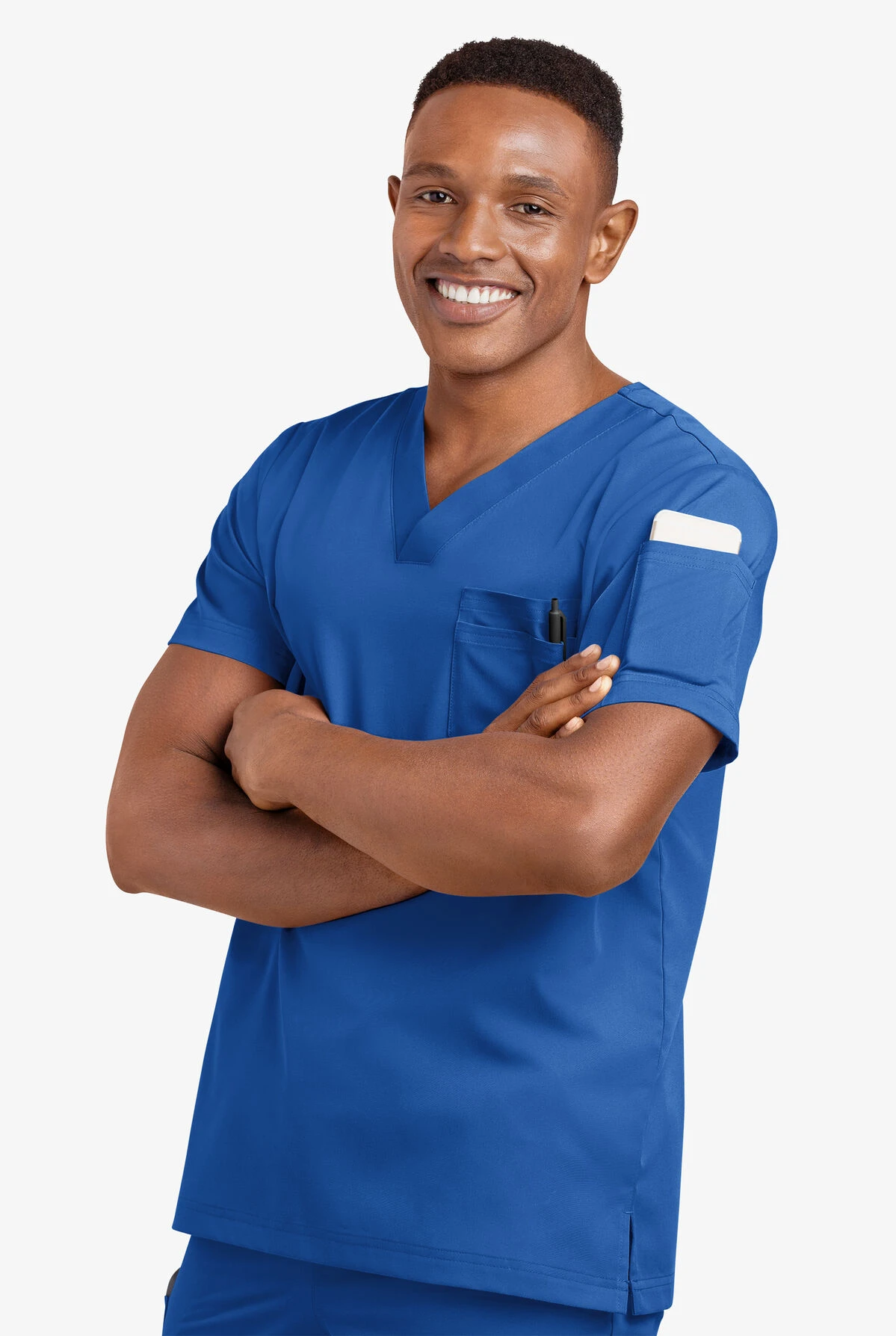 UA Advantage STRETCH Men's 4-Pocket V-Neck Scrub Top 8 UA Advantage STRETCH Men's 4-Pocket V-Neck Scrub Top - Image 6