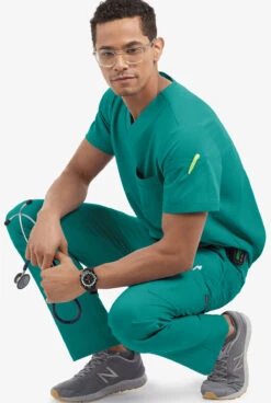 UA Advantage STRETCH Men's 8-Pocket Cargo Scrub Pants 8 UA Advantage STRETCH Men's 8-Pocket Cargo Scrub Pants -Fashion Clothing AB841 100523 TEAL 3