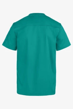 UA Advantage STRETCH Men's 2-Pocket Short Sleeve Henley Scrub Top -Fashion Clothing AB921 092623 TEAL 5
