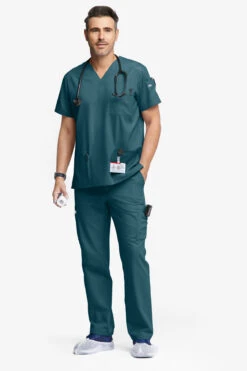 Butter-Soft Originals Men's 9-Pocket Straight Leg Cargo Scrub Pants -Fashion Clothing BSN1144 092623 CARIB 4