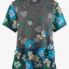 Butter-Soft Originals Butterfly Valley Pewter Women's 2-Pocket Classic Fit V-Neck Printed Scrub Top 1 Butter-Soft Originals Butterfly Valley Pewter Women's 2-Pocket Classic Fit V-Neck Printed Scrub Top -Fashion Clothing BSN1162BVPW 1
