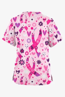 Butter-Soft Originals Hope Heals Blush Women's 2-Pocket Classic Fit V-Neck Printed Scrub Top 5 Butter-Soft Originals Hope Heals Blush Women's 2-Pocket Classic Fit V-Neck Printed Scrub Top -Fashion Clothing BSN1162HHBS 2
