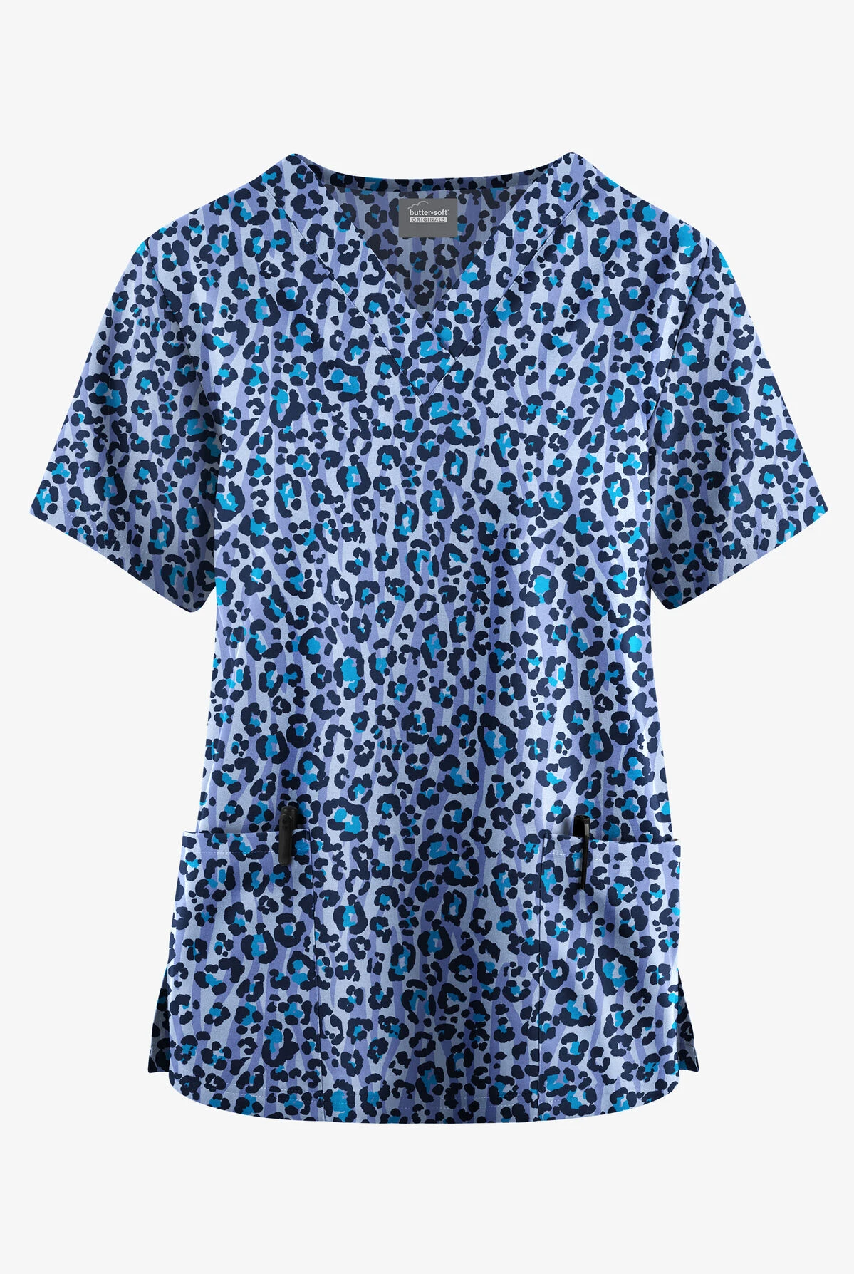 Butter-Soft Originals Jungle Mix Ceil Women's 2-Pocket Classic Fit V-Neck Printed Scrub Top 3 Butter-Soft Originals Jungle Mix Ceil Women's 2-Pocket Classic Fit V-Neck Printed Scrub Top