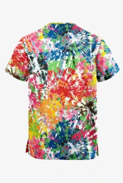 Butter-Soft Originals Rainbow Tie-Dye Unisex 2-Pocket V-Neck Printed Scrub Top 5 Butter-Soft Originals Rainbow Tie-Dye Unisex 2-Pocket V-Neck Printed Scrub Top -Fashion Clothing BSN1171RTD 2