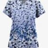 Butter-Soft Originals Garden Butterflies Ceil Women's 6-Pocket Scallop Neck Printed Scrub Top -Fashion Clothing BSN1194GBCL 1