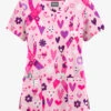 Butter-Soft Originals Hope Heals Blush Women's 6-Pocket Scallop Neck Printed Scrub Top 2 Butter-Soft Originals Hope Heals Blush Women's 6-Pocket Scallop Neck Printed Scrub Top -Fashion Clothing BSN1194HHBS 1
