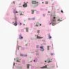 Butter-Soft Originals Bark Park Blush Women's 2-Pocket Scallop Neck Printed Scrub Top 2 Butter-Soft Originals Bark Park Blush Women's 2-Pocket Scallop Neck Printed Scrub Top -Fashion Clothing BSN1197BPBS 092023 1