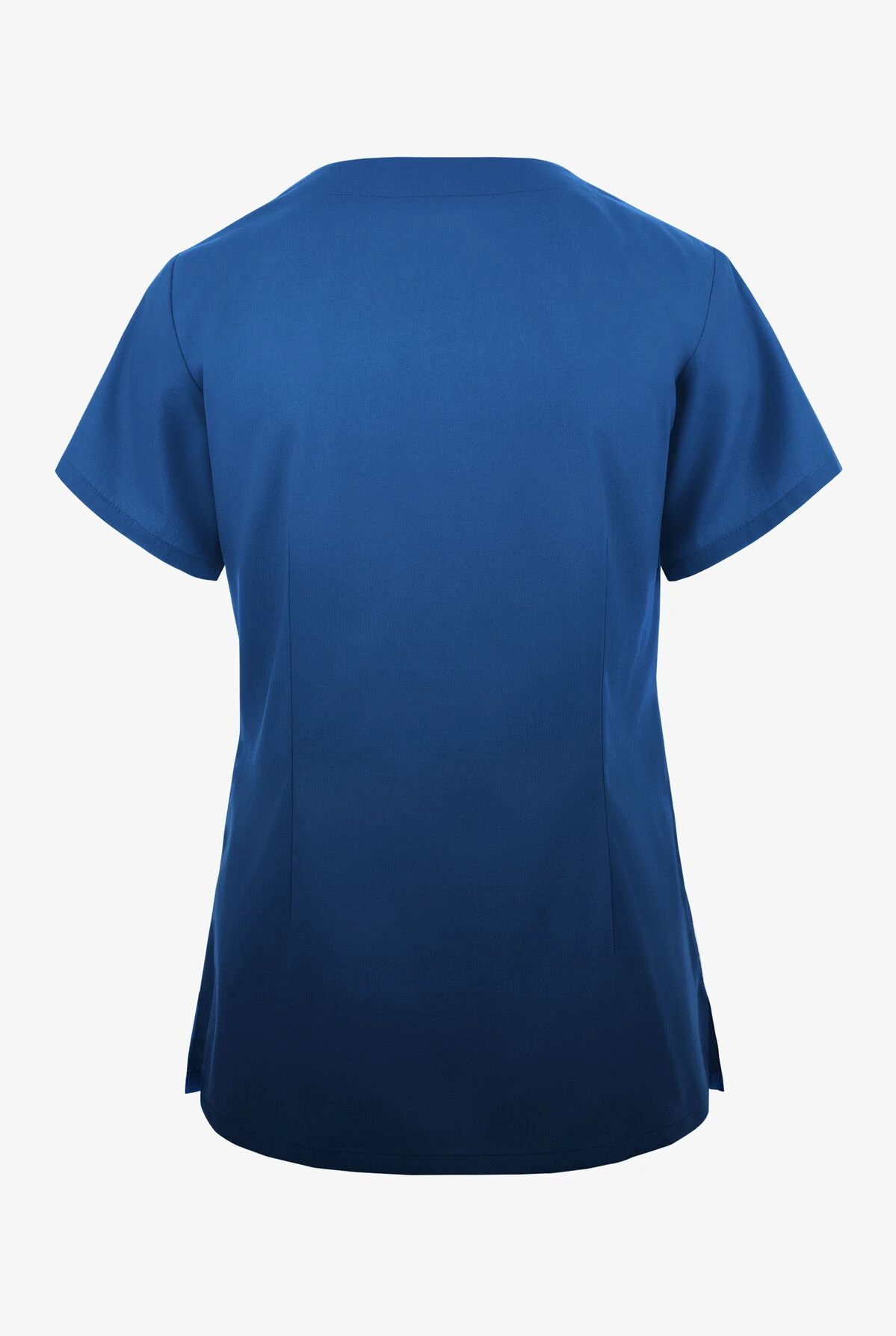 Butter-Soft Originals Bold Paisley Navy Women's 2-Pocket Scallop Neck Printed Scrub Top 4 Butter-Soft Originals Bold Paisley Navy Women's 2-Pocket Scallop Neck Printed Scrub Top - Image 2