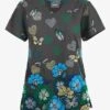 Butter-Soft Originals Butterfly Valley Pewter Women's 2-Pocket Scallop Neck Printed Scrub Top 2 Butter-Soft Originals Butterfly Valley Pewter Women's 2-Pocket Scallop Neck Printed Scrub Top -Fashion Clothing BSN1197BVPW 092023 1
