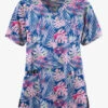 Butter-Soft Originals Tropical Garden Women's 3-Pocket Mock Wrap Raglan Sleeve Printed Scrub Top 1 Butter-Soft Originals Tropical Garden Women's 3-Pocket Mock Wrap Raglan Sleeve Printed Scrub Top -Fashion Clothing BSN1266TGRL 1