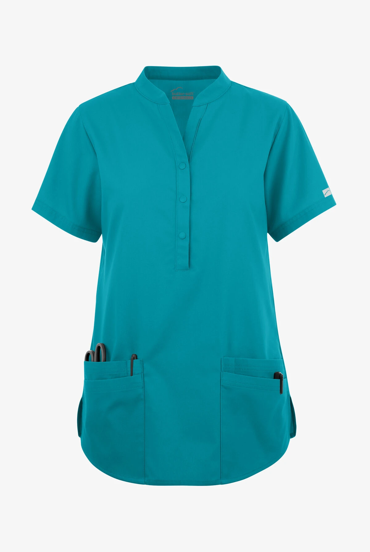 Butter-Soft Originals Women's 6-Pocket Mandarin Collar Scrub Top 3 Butter-Soft Originals Women's 6-Pocket Mandarin Collar Scrub Top