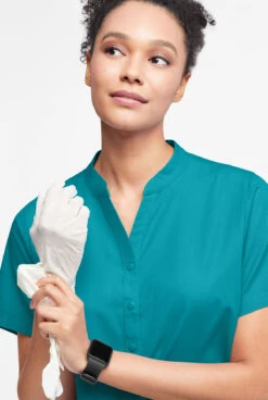 Butter-Soft Originals Women's 6-Pocket Mandarin Collar Scrub Top 9 Butter-Soft Originals Women's 6-Pocket Mandarin Collar Scrub Top -Fashion Clothing BSN1578 092623 TEAL 4 HV