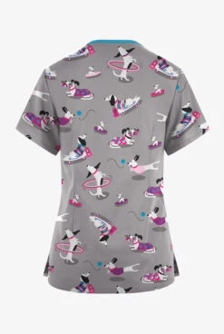 Butter-Soft Originals Playful Dachshunds Silver Women's 3-Pocket Criss Cross Printed Scrub Top 5 Butter-Soft Originals Playful Dachshunds Silver Women's 3-Pocket Criss Cross Printed Scrub Top -Fashion Clothing BSN1626PDSL 100423 2