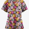 Butter-Soft Originals Pop Of Daisies Women's 3-Pocket Criss Cross Printed Scrub Top 2 Butter-Soft Originals Pop Of Daisies Women's 3-Pocket Criss Cross Printed Scrub Top -Fashion Clothing BSN1626POBL 1
