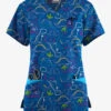 Butter-Soft Originals Dino Park Royal Women's 7-Pocket Curved V-Neck Printed Scrub Top 1 Butter-Soft Originals Dino Park Royal Women's 7-Pocket Curved V-Neck Printed Scrub Top -Fashion Clothing BSN1638DKRL 092023 1