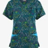 Butter-Soft Originals Dino Park Caribbean Blue Women's 7-Pocket Curved V-Neck Printed Scrub Top 1 Butter-Soft Originals Dino Park Caribbean Blue Women's 7-Pocket Curved V-Neck Printed Scrub Top -Fashion Clothing BSN1638DPBC 092023 1