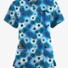 Butter-Soft Originals Pop Of Daisies Turquoise Women's 7-Pocket Curved V-Neck Printed Scrub Top 2 Butter-Soft Originals Pop Of Daisies Turquoise Women's 7-Pocket Curved V-Neck Printed Scrub Top -Fashion Clothing BSN1638PDTQ 092023 1