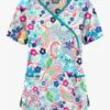 Butter-Soft Originals Royal Paisley Women's 3-Pocket Mock Wrap With Ties Printed Scrub Top 2 Butter-Soft Originals Royal Paisley Women's 3-Pocket Mock Wrap With Ties Printed Scrub Top -Fashion Clothing BSN1668RPWT 092023 1