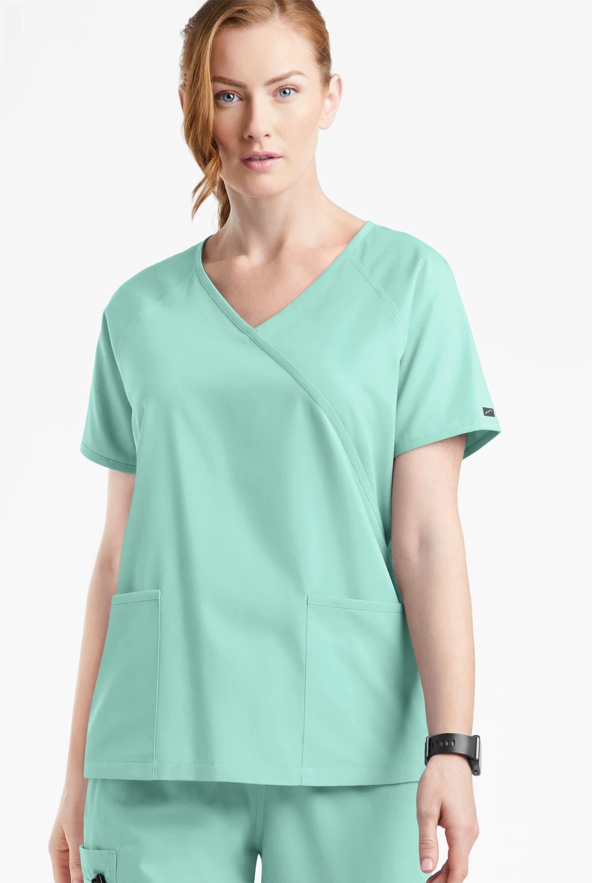 Butter-Soft Originals Women's 3-Pocket Mock Wrap Scrub Top 4 Butter-Soft Originals Women's 3-Pocket Mock Wrap Scrub Top - Image 2