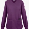Butter-Soft Originals Women's 7-Pocket Curved V-Neck Long Sleeve Scrub Top 2 Butter-Soft Originals Women's 7-Pocket Curved V-Neck Long Sleeve Scrub Top -Fashion Clothing BSN1718 101323 EGGPL 1