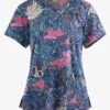 Butter-Soft Originals Layered Paisley Grey Stone Women's 4-Pocket Rounded V-Neck Printed Scrub Top 1 Butter-Soft Originals Layered Paisley Grey Stone Women's 4-Pocket Rounded V-Neck Printed Scrub Top -Fashion Clothing BSN2697LPGS 1