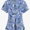Butter-Soft Originals Imperial Jacobean Ceil Women's 4-Pocket Rounded V-Neck Printed Scrub Top 2 Butter-Soft Originals Imperial Jacobean Ceil Women's 4-Pocket Rounded V-Neck Printed Scrub Top -Fashion Clothing BSN2697MJCL 1