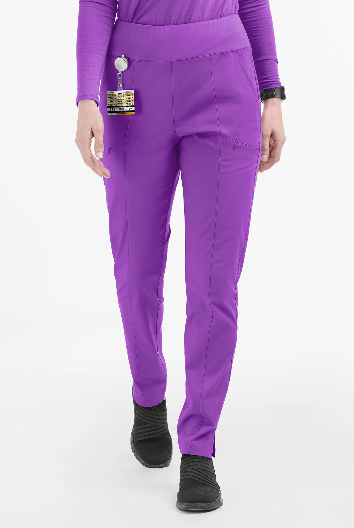 Butter-Soft STRETCH Women's 6-Pocket High Waisted Slim Leg Yoga Scrub Pants 3 Butter-Soft STRETCH Women's 6-Pocket High Waisted Slim Leg Yoga Scrub Pants