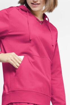 UA Butter-soft STRETCH Women's 4-Pocket Pullover Scrub Hoodie -Fashion Clothing BSS4263 FUCHS 3 HV