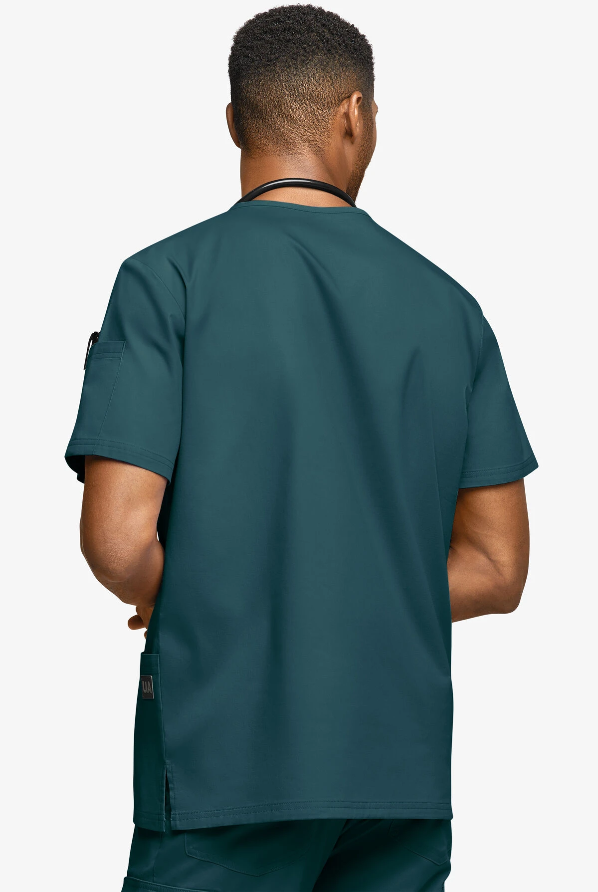 UA Butter-Soft STRETCH Men's 6-Pocket V-Neck Scrub Top 6 UA Butter-Soft STRETCH Men's 6-Pocket V-Neck Scrub Top - Image 4