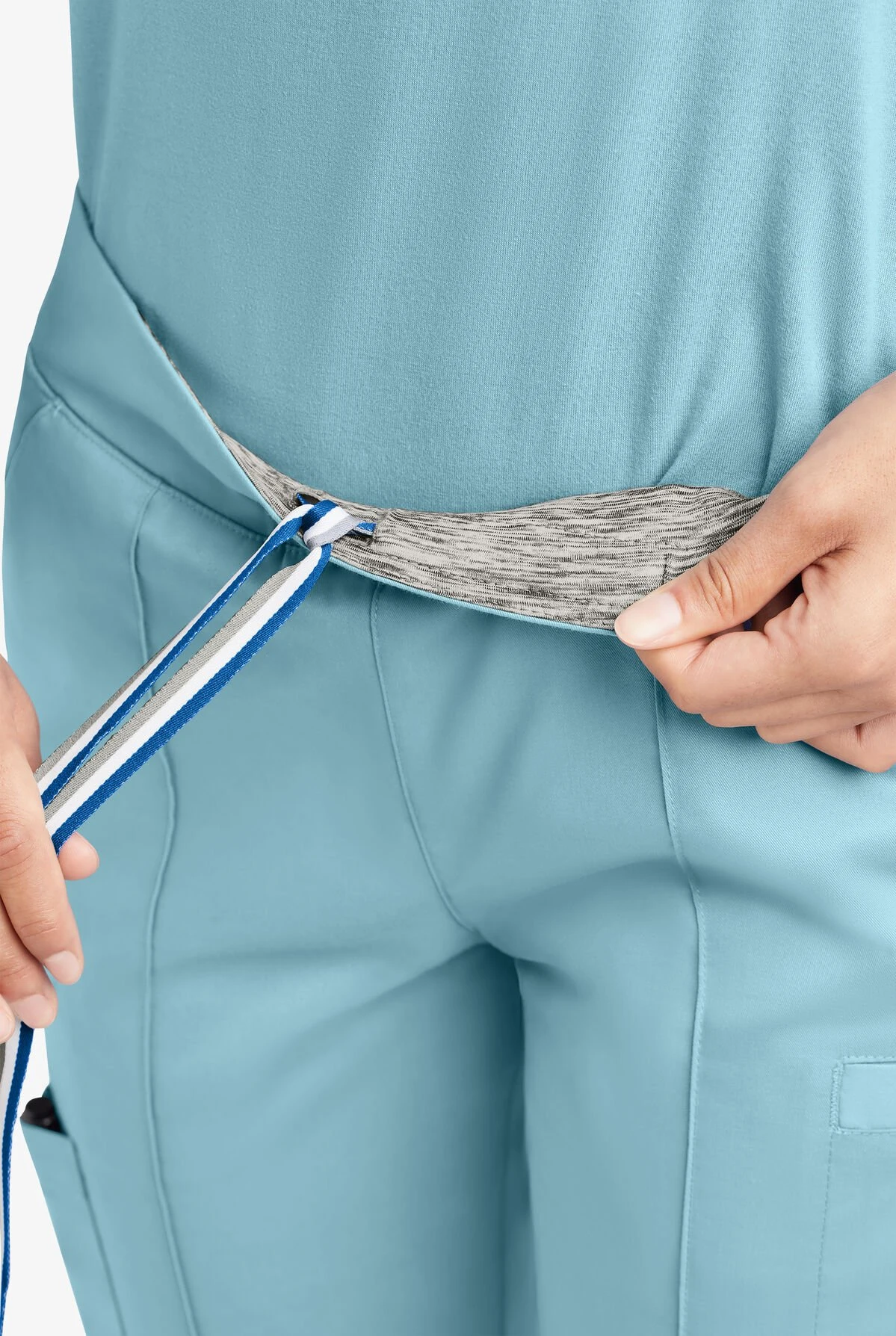 UA Butter-Soft STRETCH Women's 6-Pocket Pin-Tuck Crop Slim With Sport Trim Detail Scrub Pants 5 UA Butter-Soft STRETCH Women's 6-Pocket Pin-Tuck Crop Slim With Sport Trim Detail Scrub Pants - Image 3