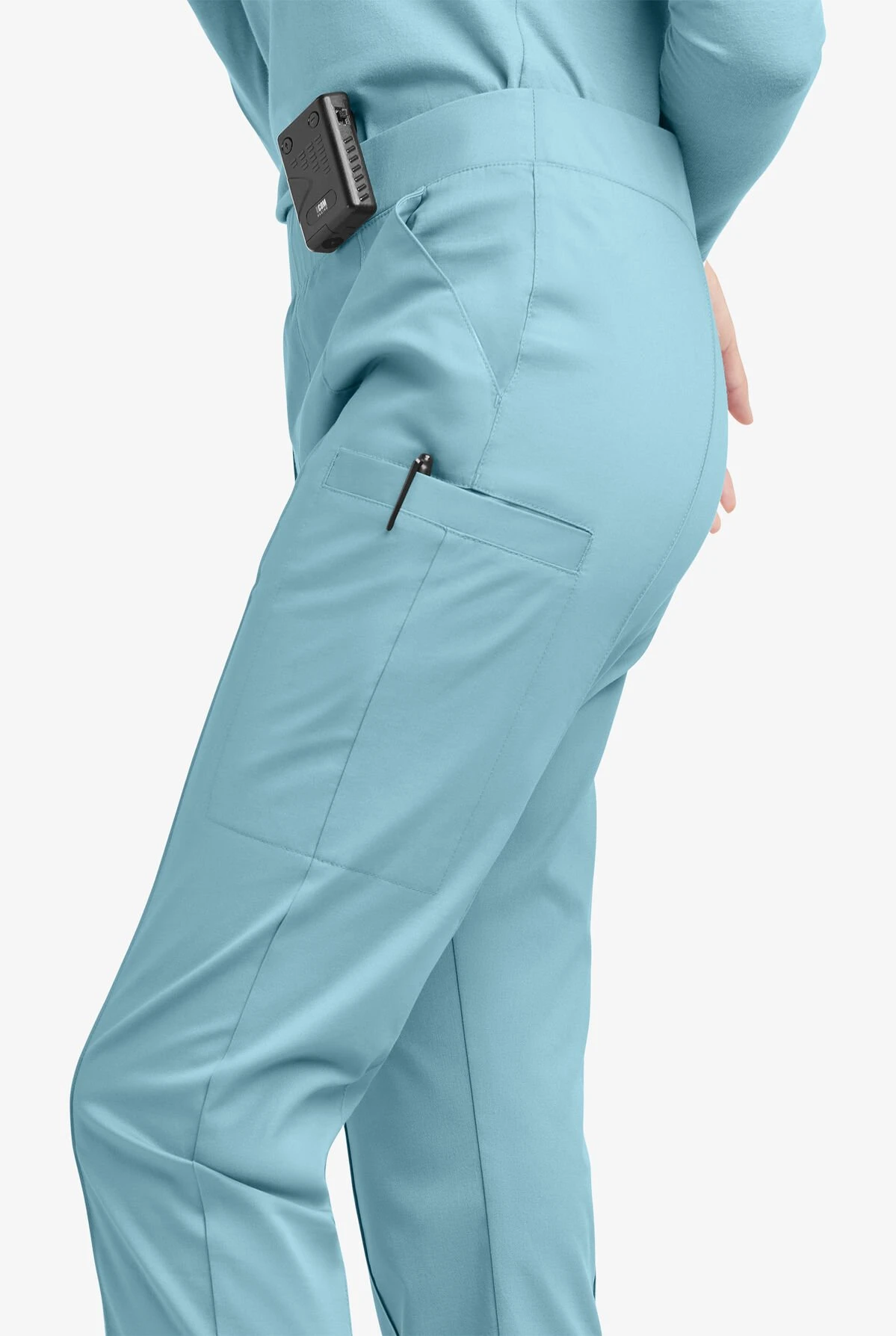 UA Butter-Soft STRETCH Women's 6-Pocket Pin-Tuck Crop Slim With Sport Trim Detail Scrub Pants 9 UA Butter-Soft STRETCH Women's 6-Pocket Pin-Tuck Crop Slim With Sport Trim Detail Scrub Pants - Image 7