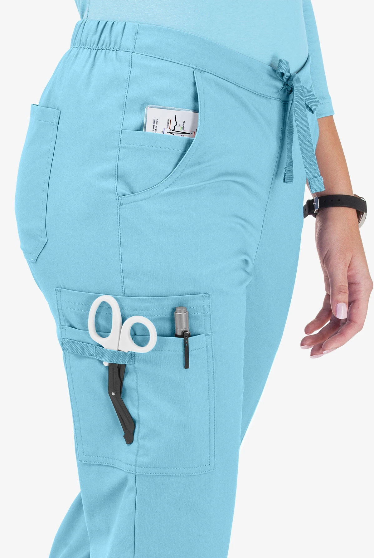 UA Butter-Soft STRETCH Women's 11-Pocket Drawstring Scrub Pants 5 UA Butter-Soft STRETCH Women's 11-Pocket Drawstring Scrub Pants - Image 3