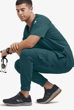 UA Butter-Soft STRETCH Men's 7-Pocket Cargo Jogger Scrub Pants -Fashion Clothing BSS647 CARIB 4