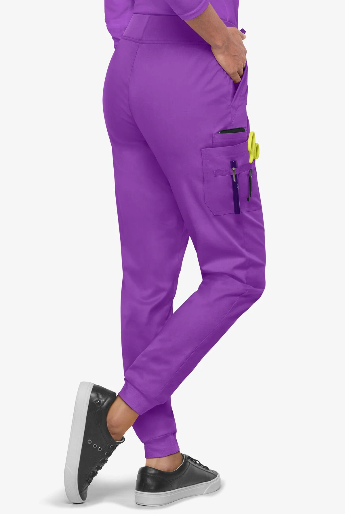 UA Butter-Soft STRETCH Women's 5-Pocket Cargo Jogger Scrub Pants 6 UA Butter-Soft STRETCH Women's 5-Pocket Cargo Jogger Scrub Pants - Image 4