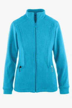 UA Butter-Soft STRETCH Women's 2-Pocket Zip Front Fleece Scrub Jacket