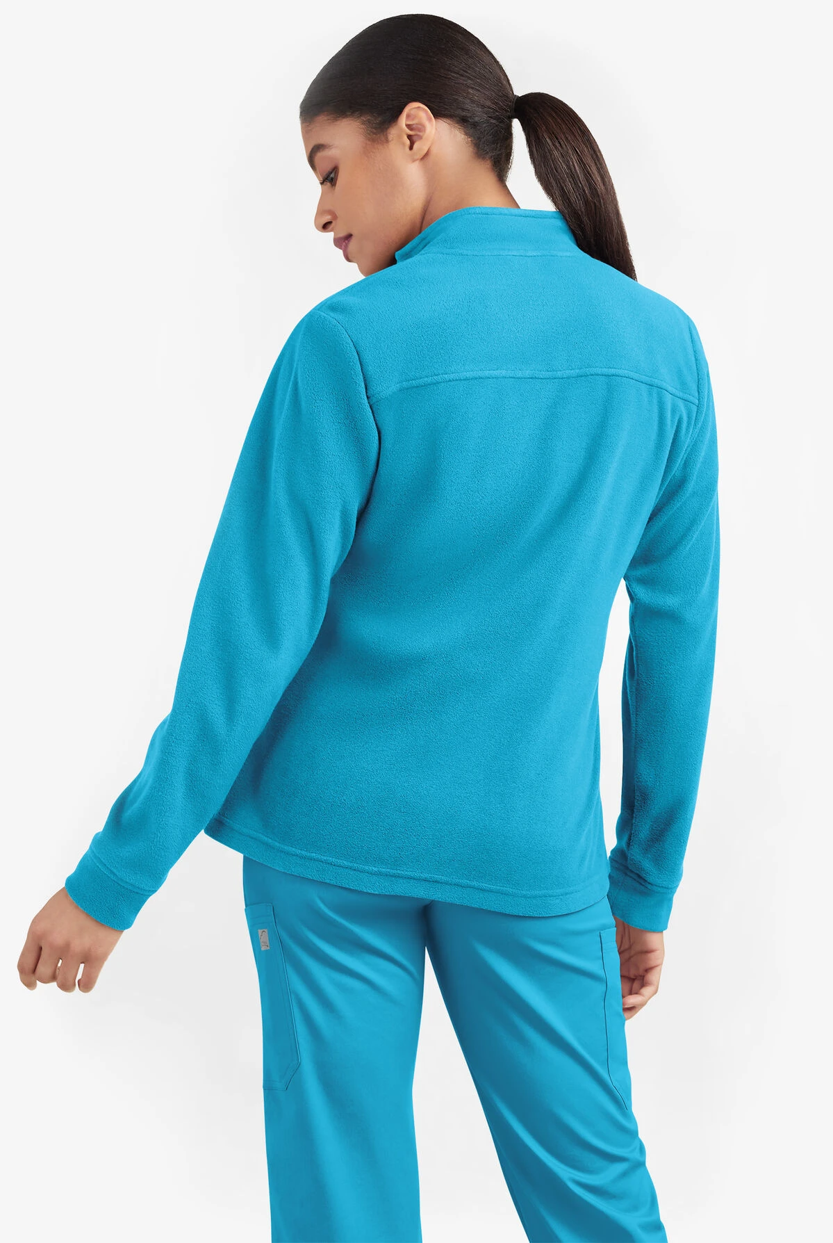 UA Butter-Soft STRETCH Women's 2-Pocket Zip Front Fleece Scrub Jacket 4 UA Butter-Soft STRETCH Women's 2-Pocket Zip Front Fleece Scrub Jacket - Image 2