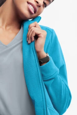 UA Butter-Soft STRETCH Women's 2-Pocket Zip Front Fleece Scrub Jacket 8 UA Butter-Soft STRETCH Women's 2-Pocket Zip Front Fleece Scrub Jacket -Fashion Clothing BSS937 TURQU 3 HV