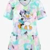 Cherokee UA Exclusive Tooniforms Disney's Girls Trip Women's 3-Pocket V-Neck Print Scrub Top -Fashion Clothing CK614MKGT 092523 1