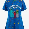 Cherokee Tooniforms Joy Everlasting Sesame Street Women's 2-Pocket STRETCH V-Neck Print Scrub Top 2 Cherokee Tooniforms Joy Everlasting Sesame Street Women's 2-Pocket STRETCH V-Neck Print Scrub Top -Fashion Clothing CK686SWEJ 1