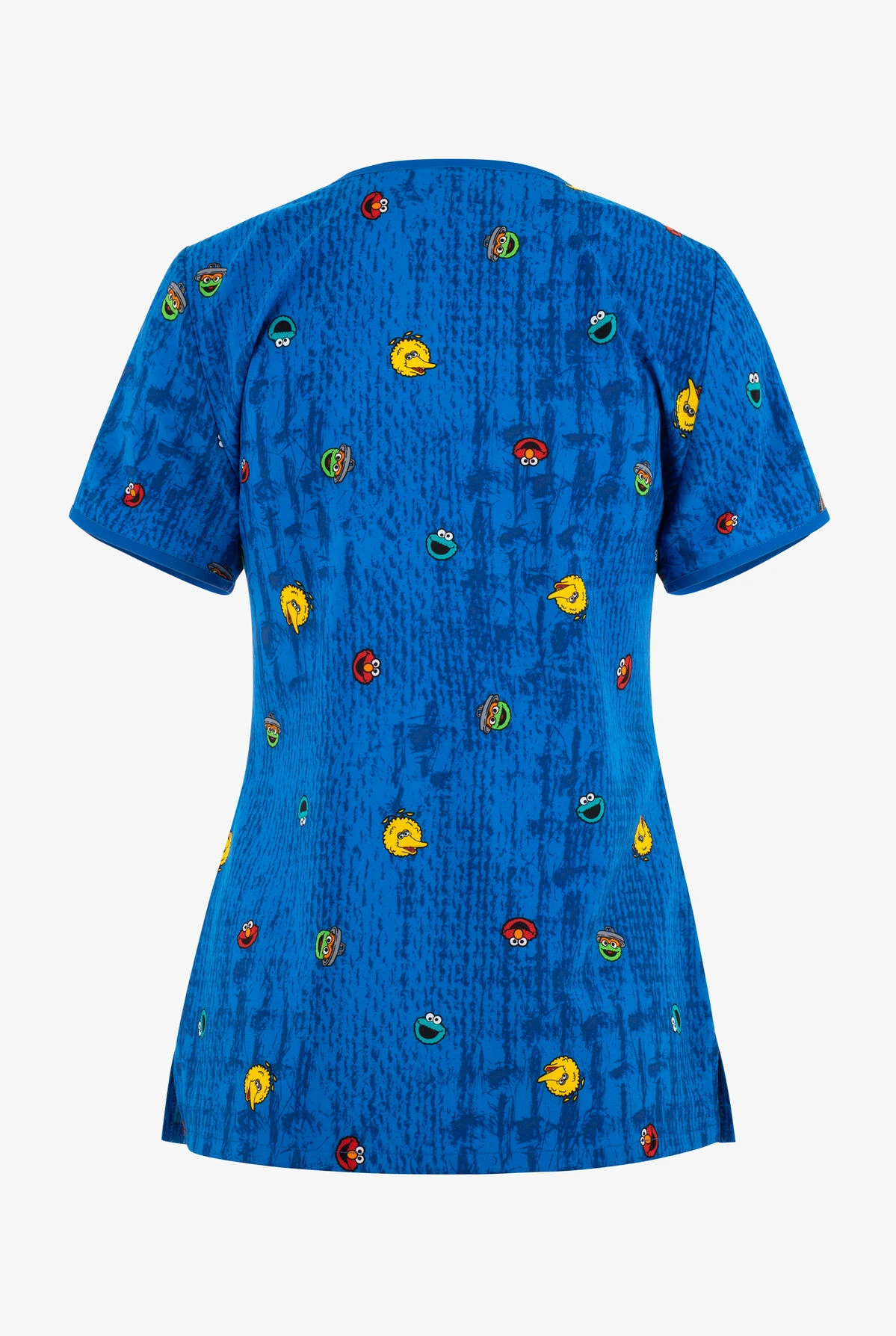 Cherokee Tooniforms Joy Everlasting Sesame Street Women's 2-Pocket STRETCH V-Neck Print Scrub Top 4 Cherokee Tooniforms Joy Everlasting Sesame Street Women's 2-Pocket STRETCH V-Neck Print Scrub Top - Image 2