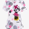 Cherokee Tooniforms Running In Circles Minnie Mouse Women's 2-Pocket STRETCH V-Neck Print Scrub Top -Fashion Clothing CK752MNUY 100423 1