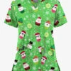 UA Butter-Soft STRETCH Christmas Treats Ruby Women's 2-Pocket V-Neck Printed Scrub Top 2 UA Butter-Soft STRETCH Christmas Treats Ruby Women's 2-Pocket V-Neck Printed Scrub Top -Fashion Clothing CS542CTRB 1