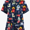 Butter-Soft Originals Cuddly Pups Navy Women's 2-Pocket Classic Fit V-Neck Printed Scrub Top 2 Butter-Soft Originals Cuddly Pups Navy Women's 2-Pocket Classic Fit V-Neck Printed Scrub Top -Fashion Clothing H1162CPNY 092823 1