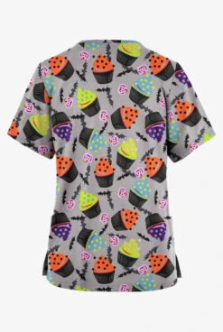 Butter-Soft Originals Halloween Treats Silver Women's 2-Pocket Classic Fit V-Neck Printed Scrub Top 5 Butter-Soft Originals Halloween Treats Silver Women's 2-Pocket Classic Fit V-Neck Printed Scrub Top -Fashion Clothing H1162HTSL 092823 2