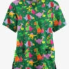Butter-Soft Originals Santa Saurus Hunter Women's 2-Pocket Classic Fit V-Neck Printed Scrub Top -Fashion Clothing H1162SSHT 092823 1