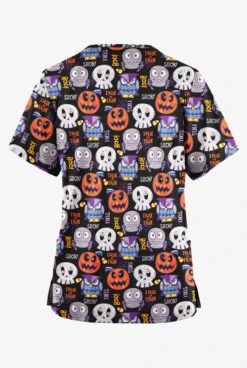 Butter-Soft Originals Trick Or Treat Black Printed Women's 2-Pocket Classic Fit V-Neck Scrub Top 5 Butter-Soft Originals Trick Or Treat Black Printed Women's 2-Pocket Classic Fit V-Neck Scrub Top -Fashion Clothing H1162TOTB 092823 2