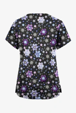 Butter-Soft Originals Winter Nights Black Printed Women's 6-Pocket Scallop Neck Scrub Top 5 Butter-Soft Originals Winter Nights Black Printed Women's 6-Pocket Scallop Neck Scrub Top -Fashion Clothing H1194WNBL 092823 2